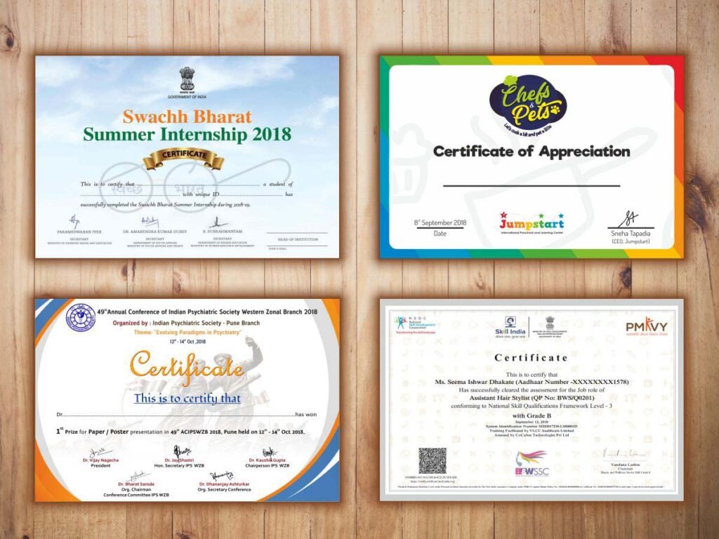 certificate printing Gravesend